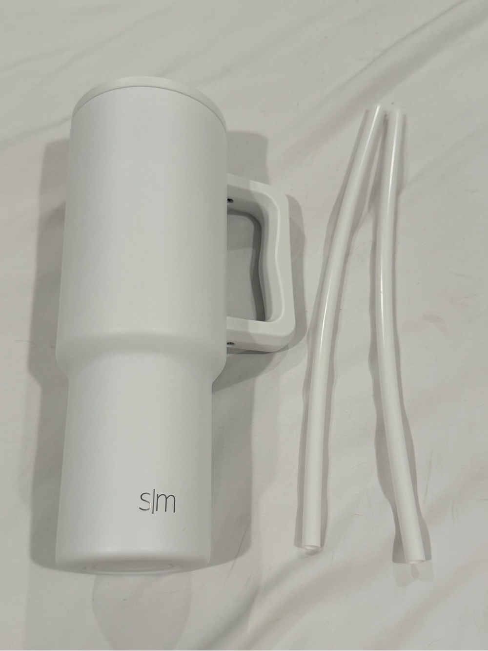 🆕 Simple Modern: White Stainless Steel Tumbler (Work Branded)